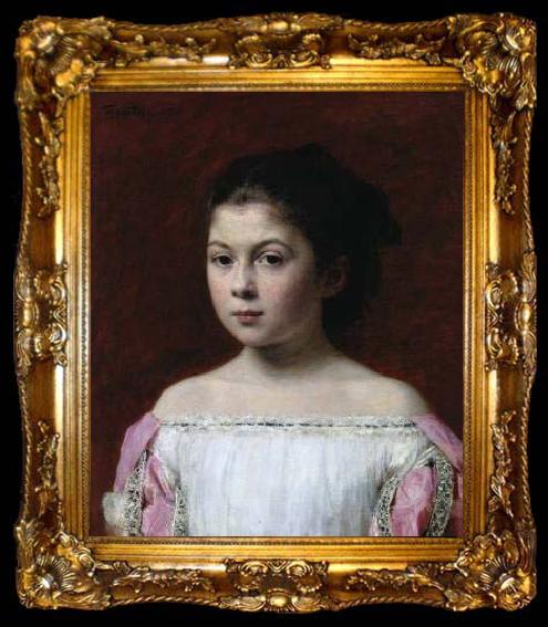 framed  Henri Fantin-Latour Marie Yolande de Fitz James,, ta009-2